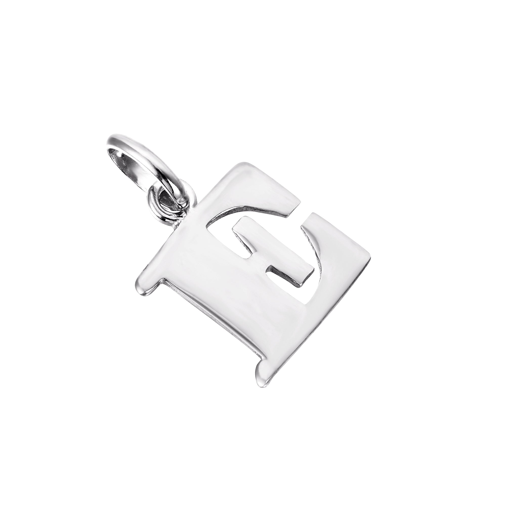 Initial Letter Charm Pendant - seol + gold
