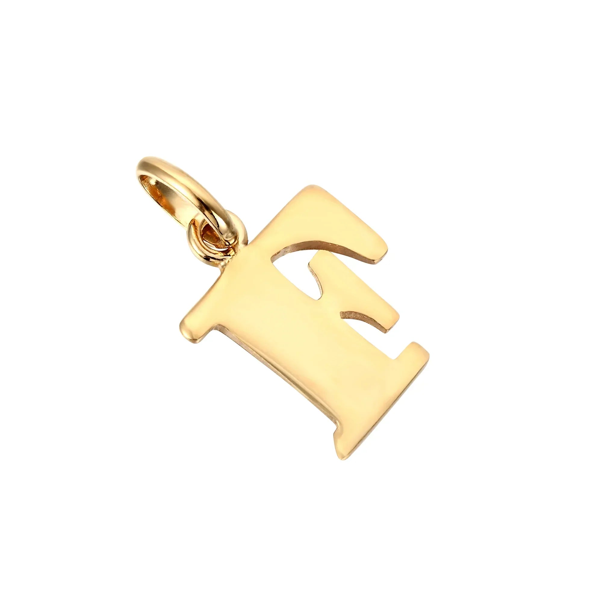 18ct Gold Plated Alphabet Letter Charm Pendant