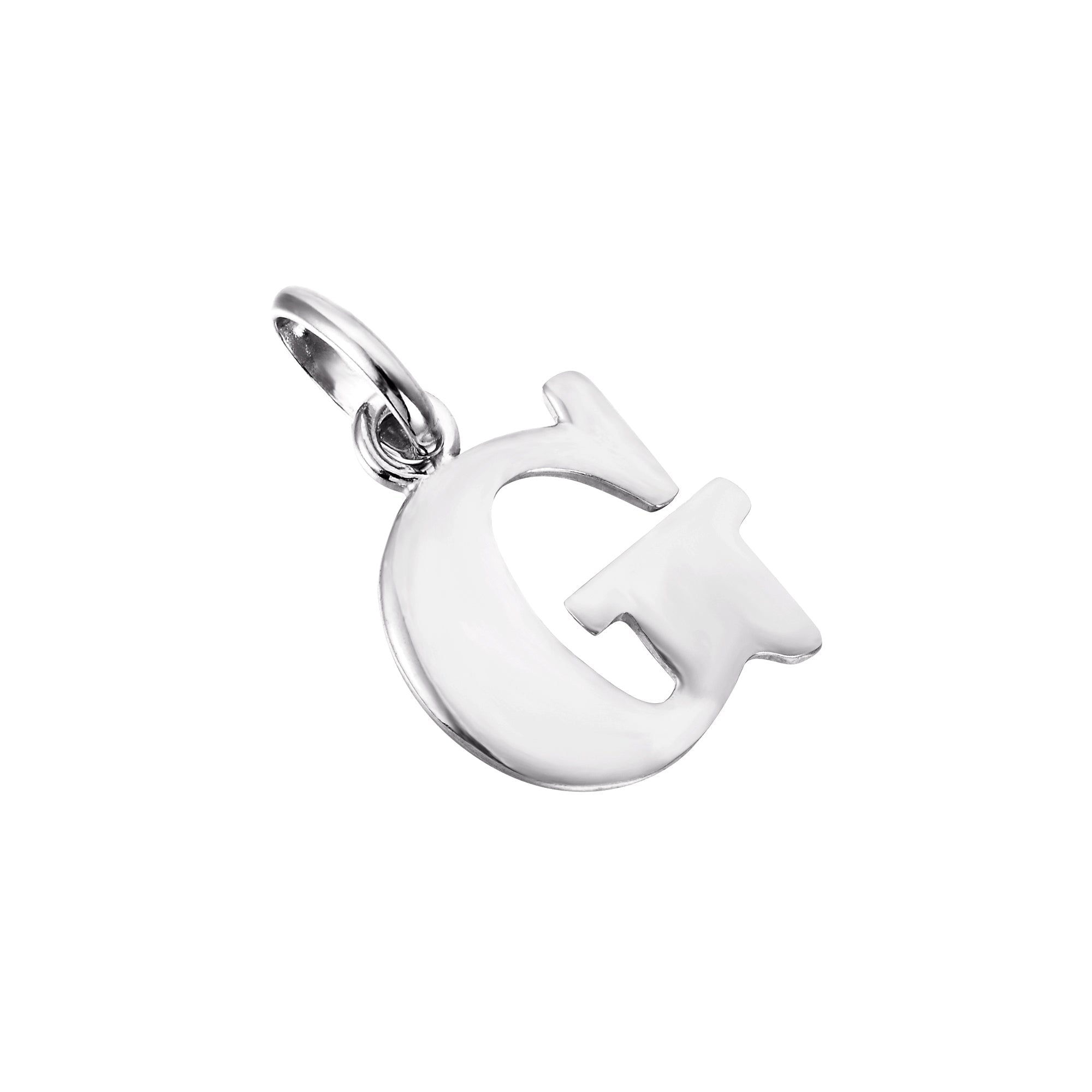 Initial Letter Charm Pendant - seol + gold