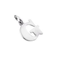 Initial Letter Charm Pendant - seol + gold
