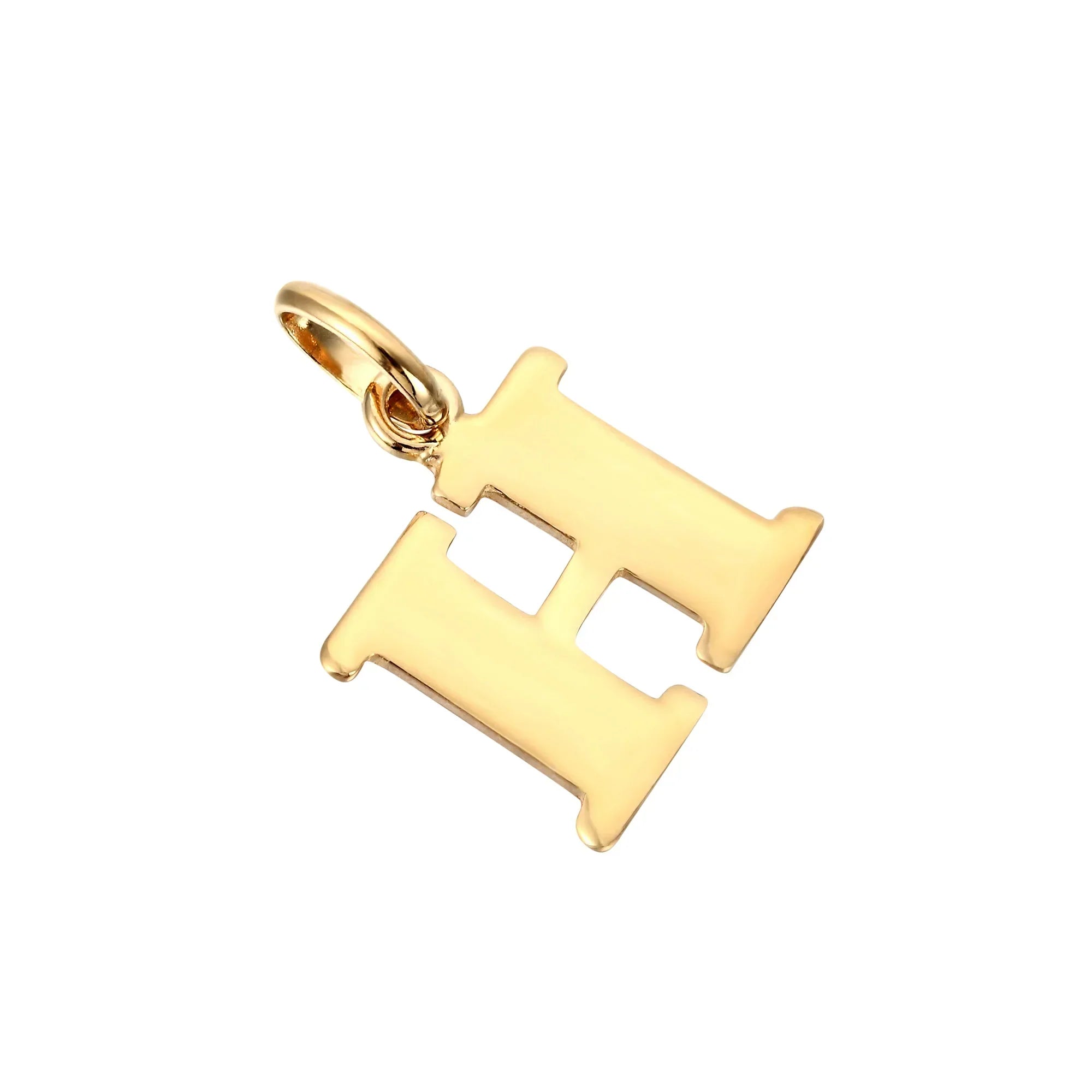 18ct Gold Plated Alphabet Letter Charm Pendant