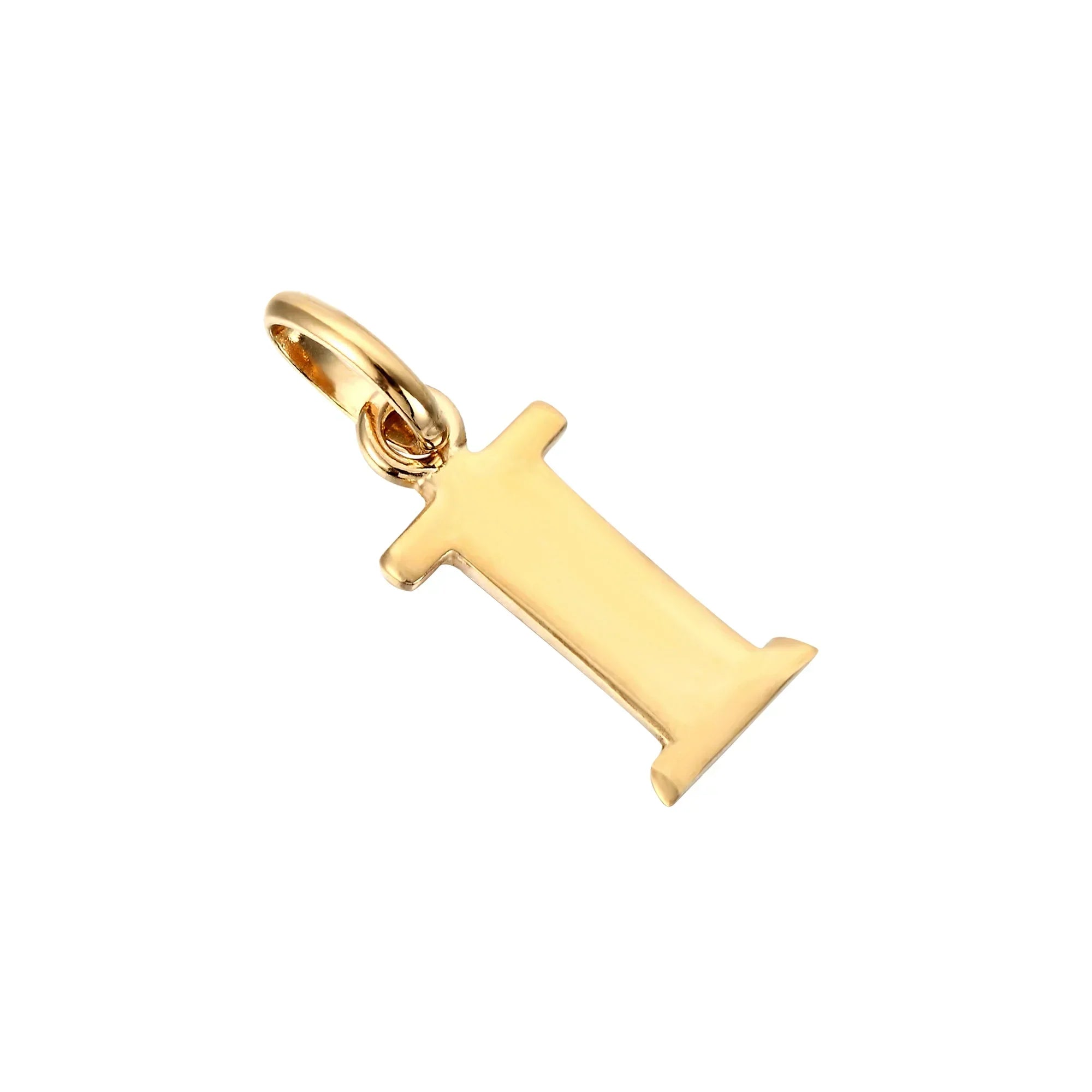 18ct Gold Plated Alphabet Letter Charm Pendant