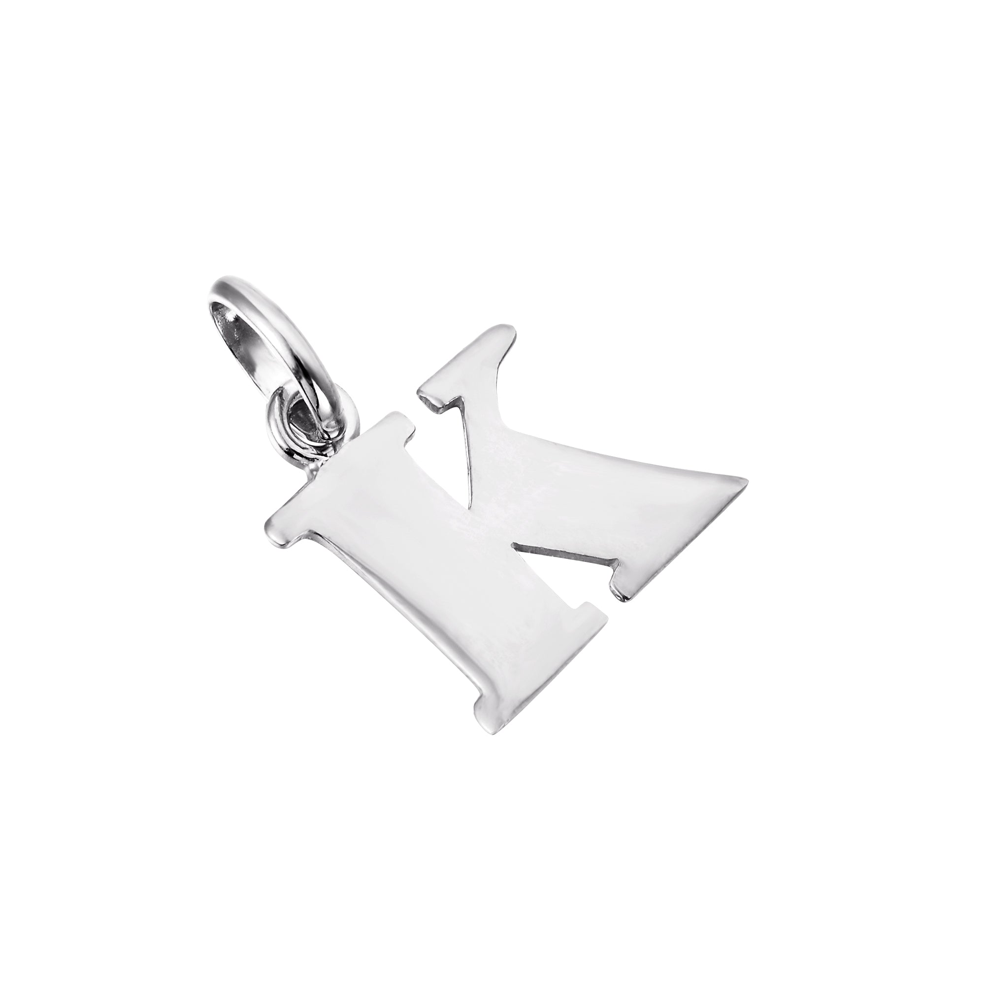 Initial Letter Charm Pendant - seol + gold