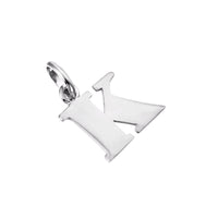 Initial Letter Charm Pendant - seol + gold