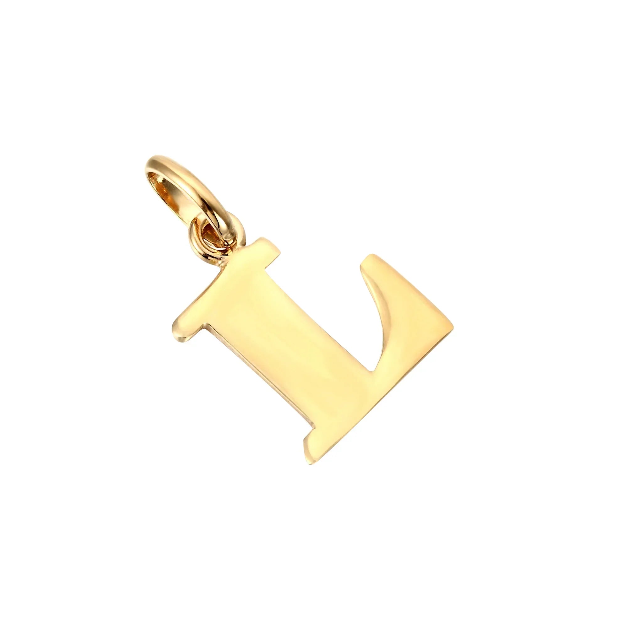 18ct Gold Plated Alphabet Letter Charm Pendant