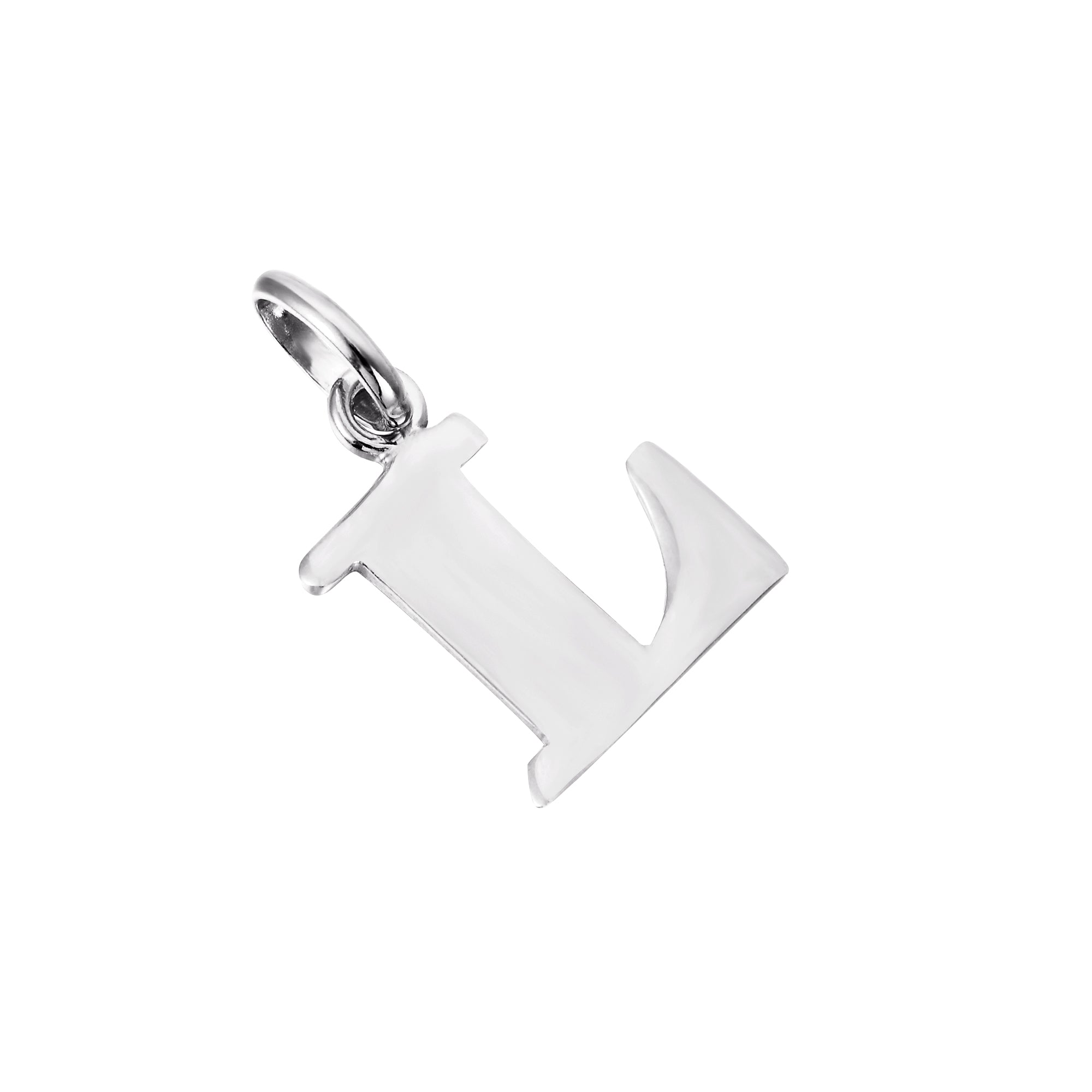 Initial Letter Charm Pendant - seol + gold