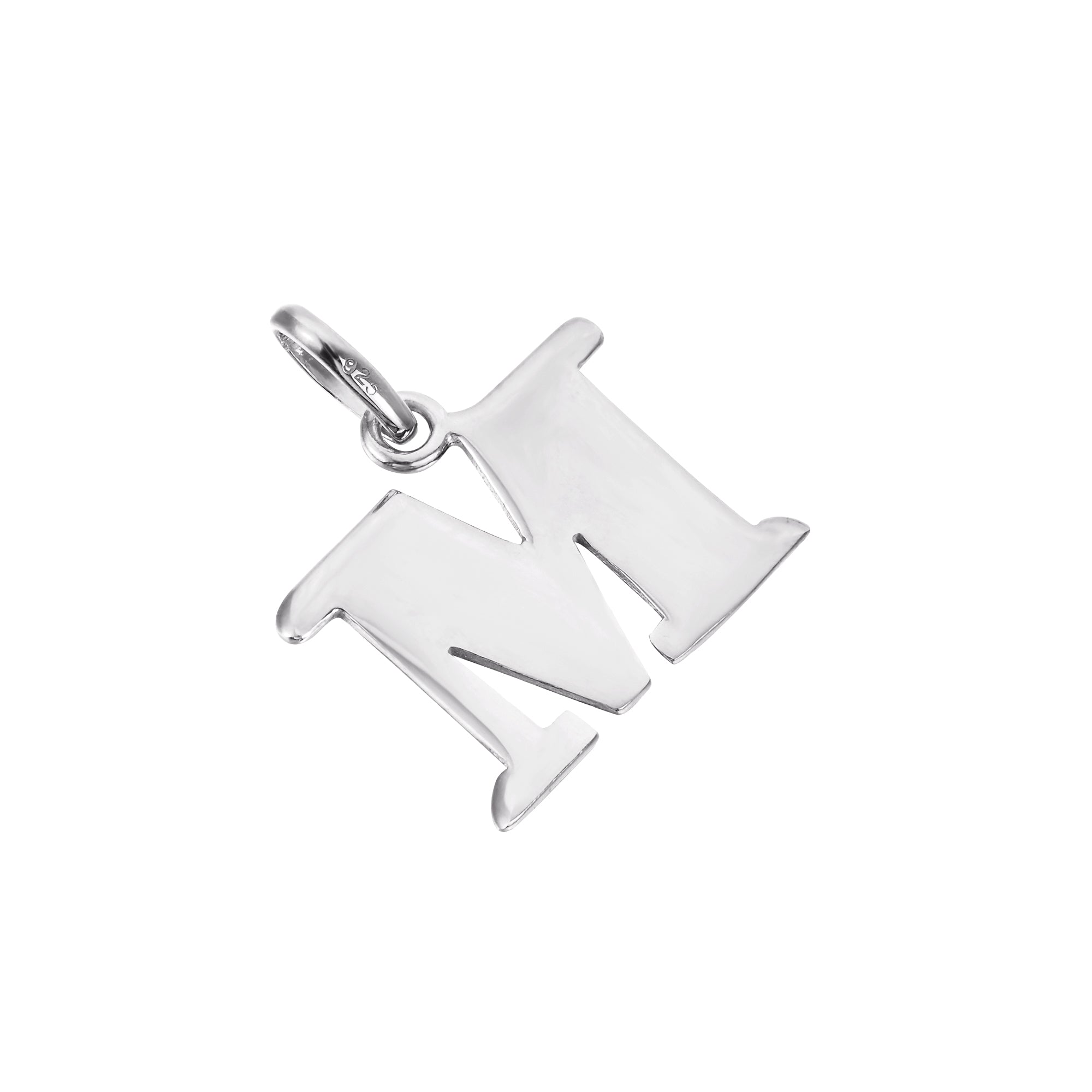 Initial Letter Charm Pendant - seol + gold