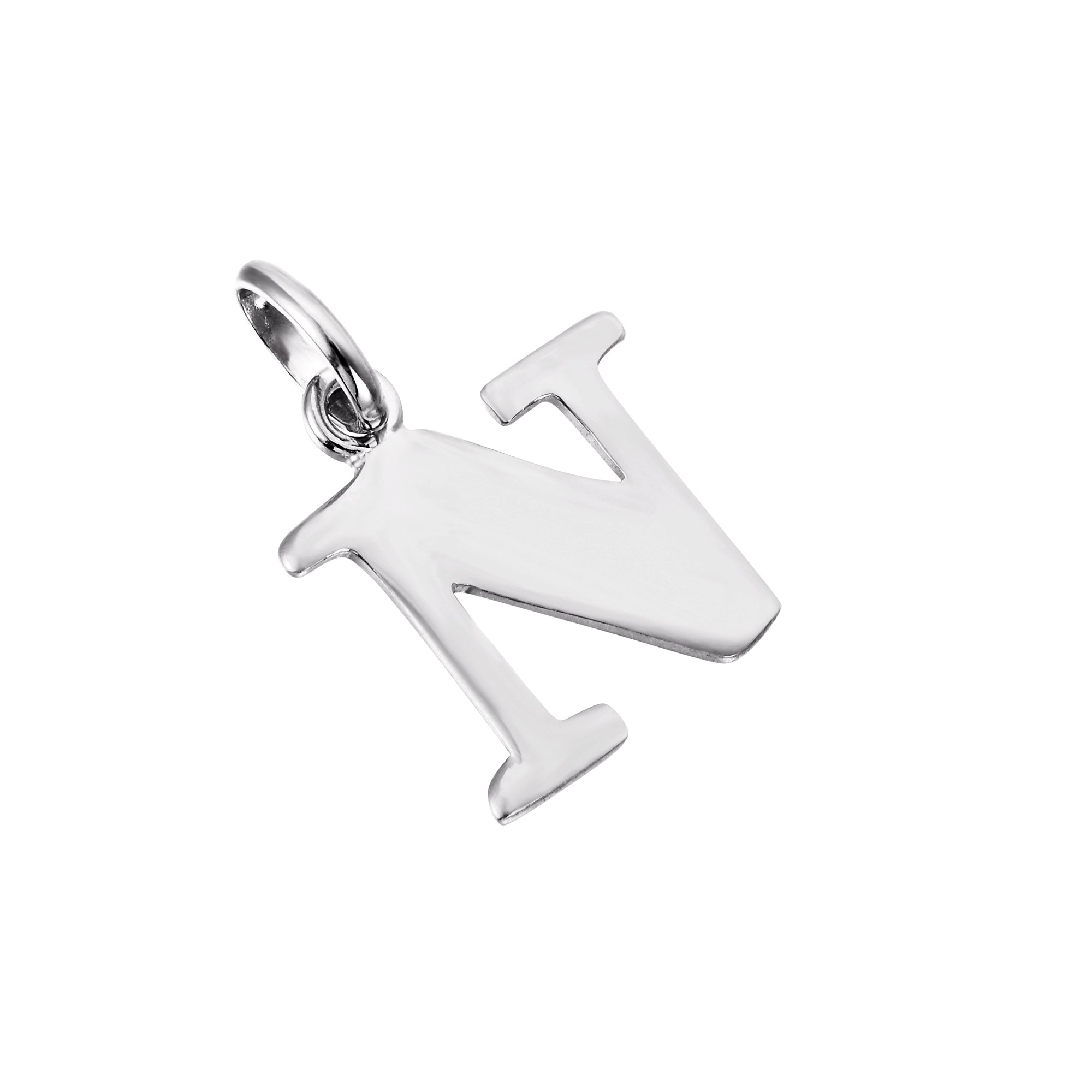 Initial Letter Charm Pendant - seol + gold