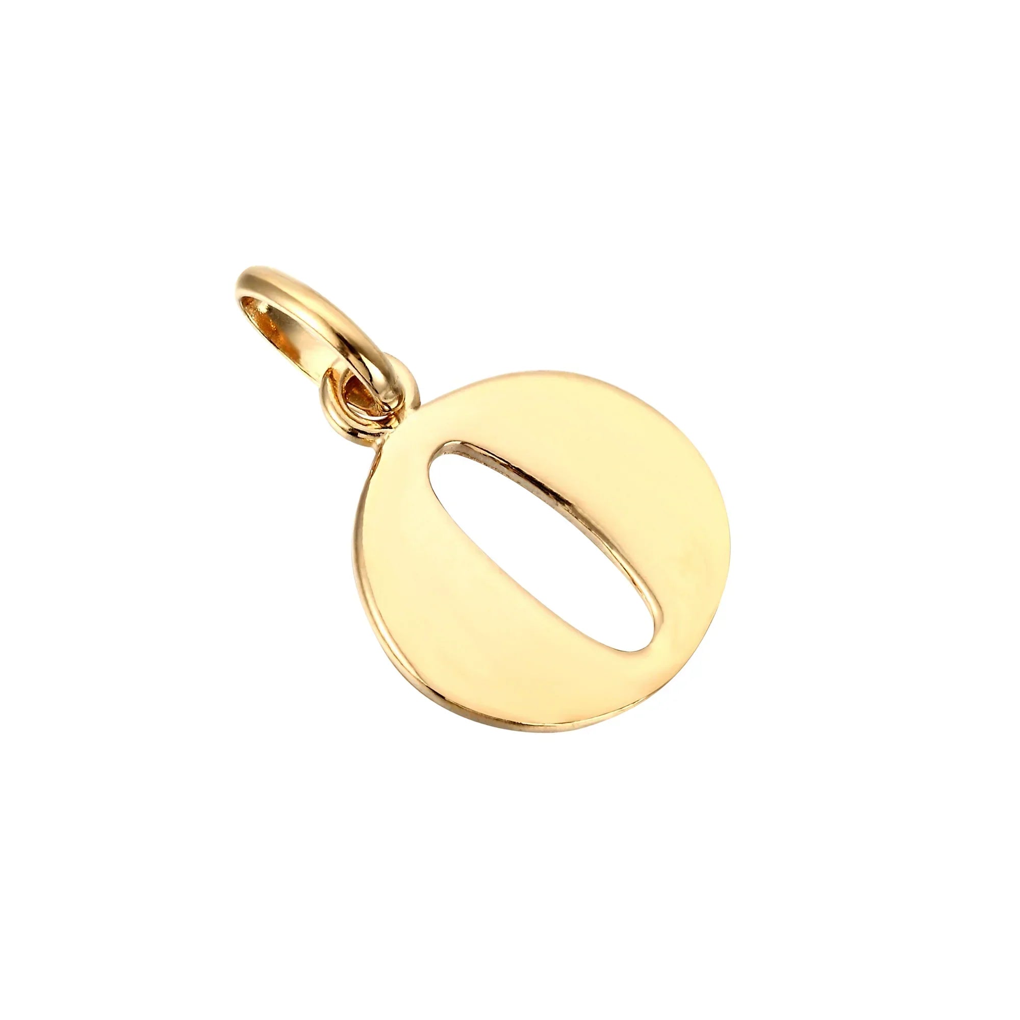 18ct Gold Plated Alphabet Letter Charm Pendant