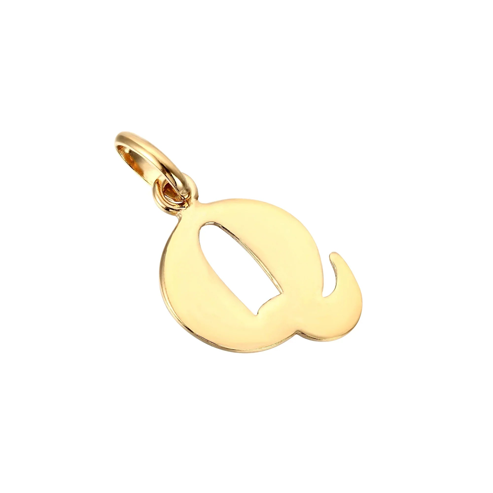 18ct Gold Plated Alphabet Letter Charm Pendant