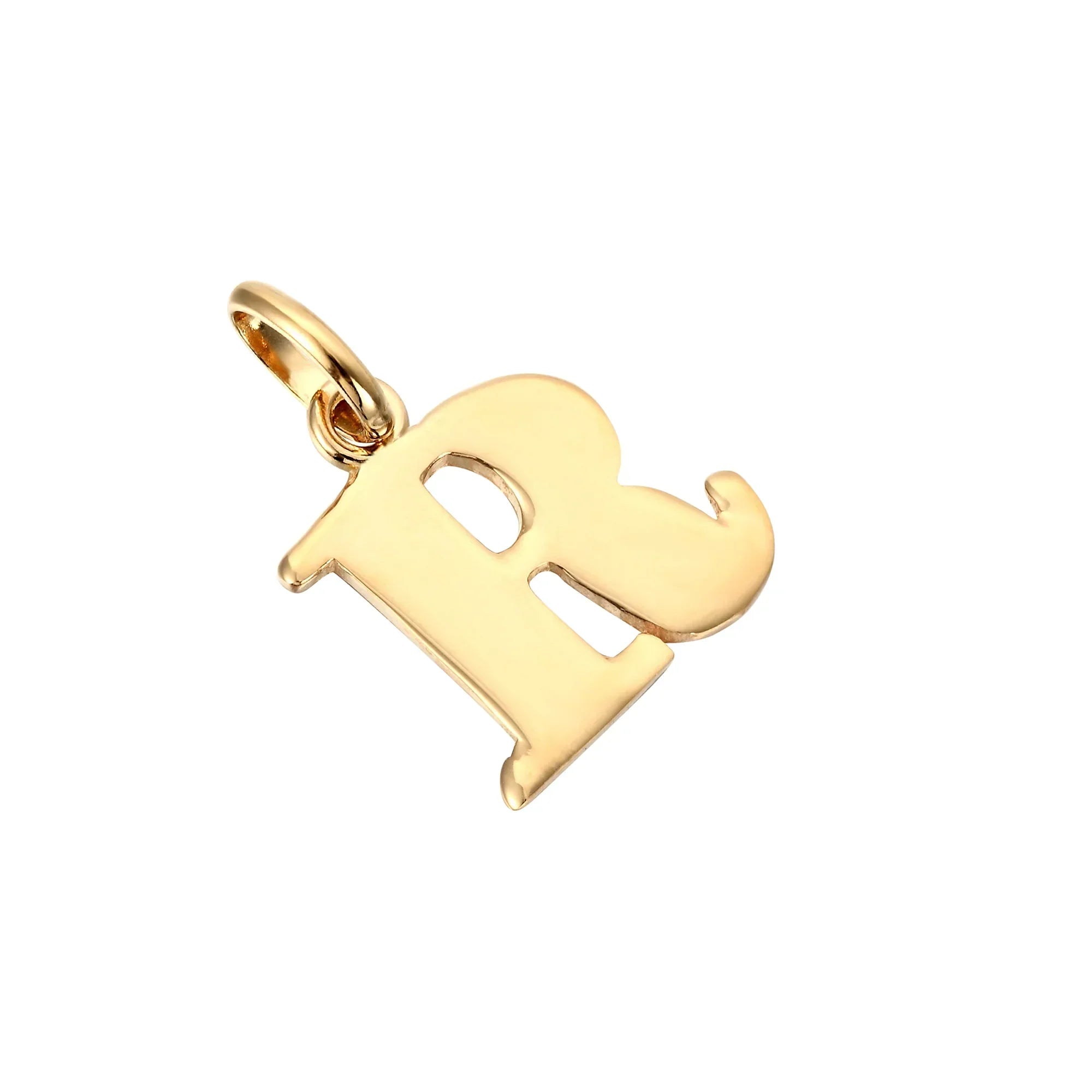 18ct Gold Plated Alphabet Letter Charm Pendant