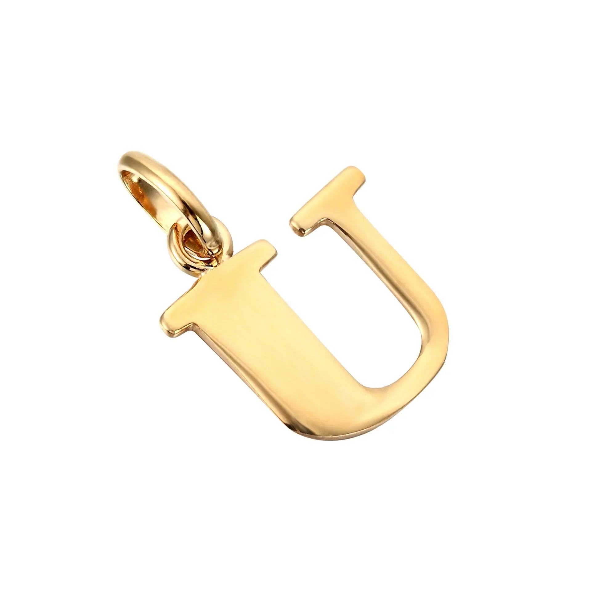 18ct Gold Plated Alphabet Letter Charm Pendant