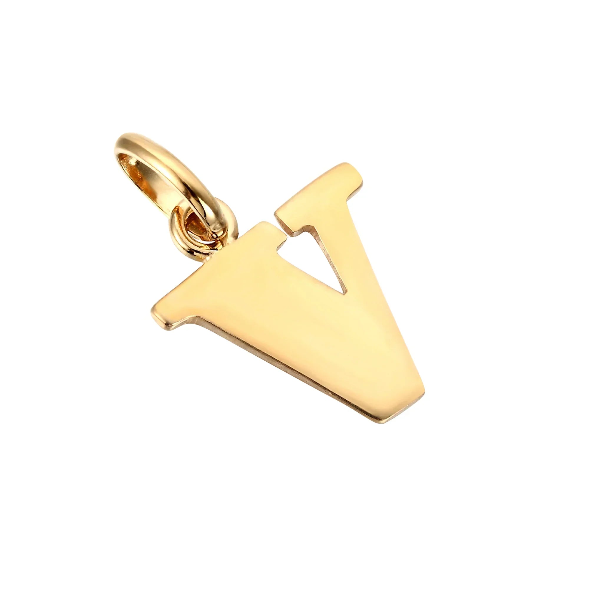 18ct Gold Plated Alphabet Letter Charm Pendant