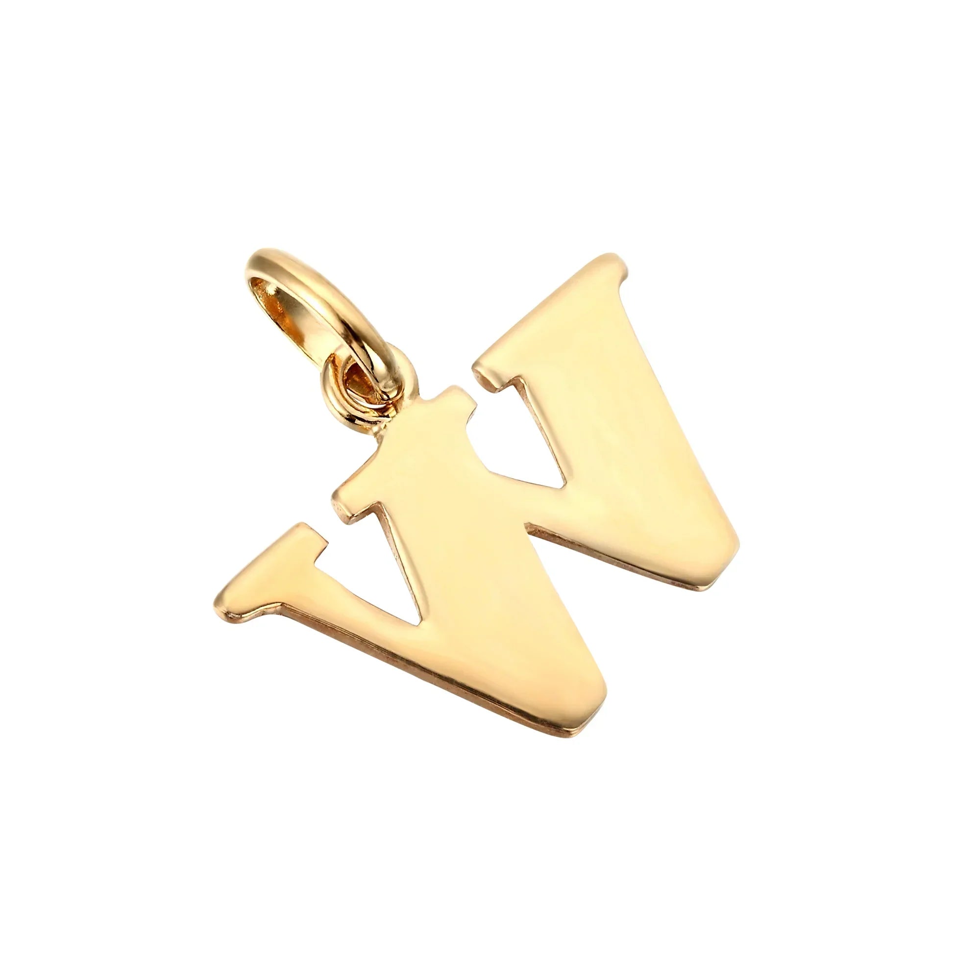 18ct Gold Plated Alphabet Letter Charm Pendant