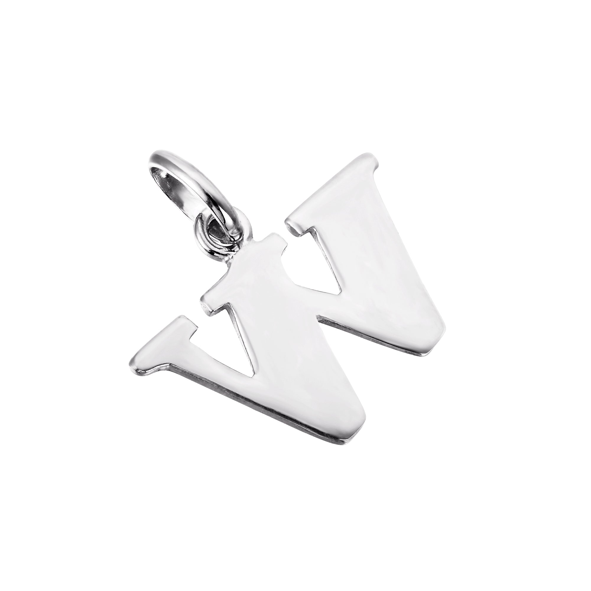 Initial Letter Charm Pendant - seol + gold