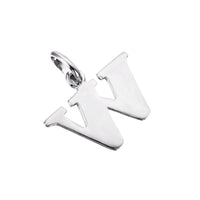 Initial Letter Charm Pendant - seol + gold