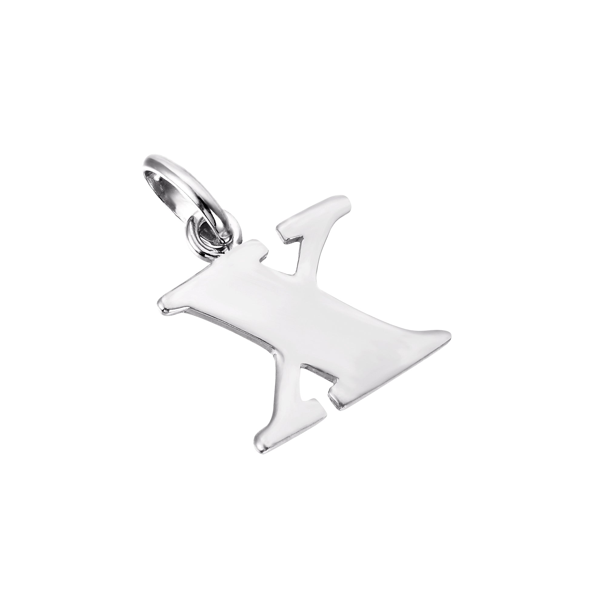 Initial Letter Charm Pendant - seol + gold