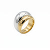 Mixed Metal Double Band Ring