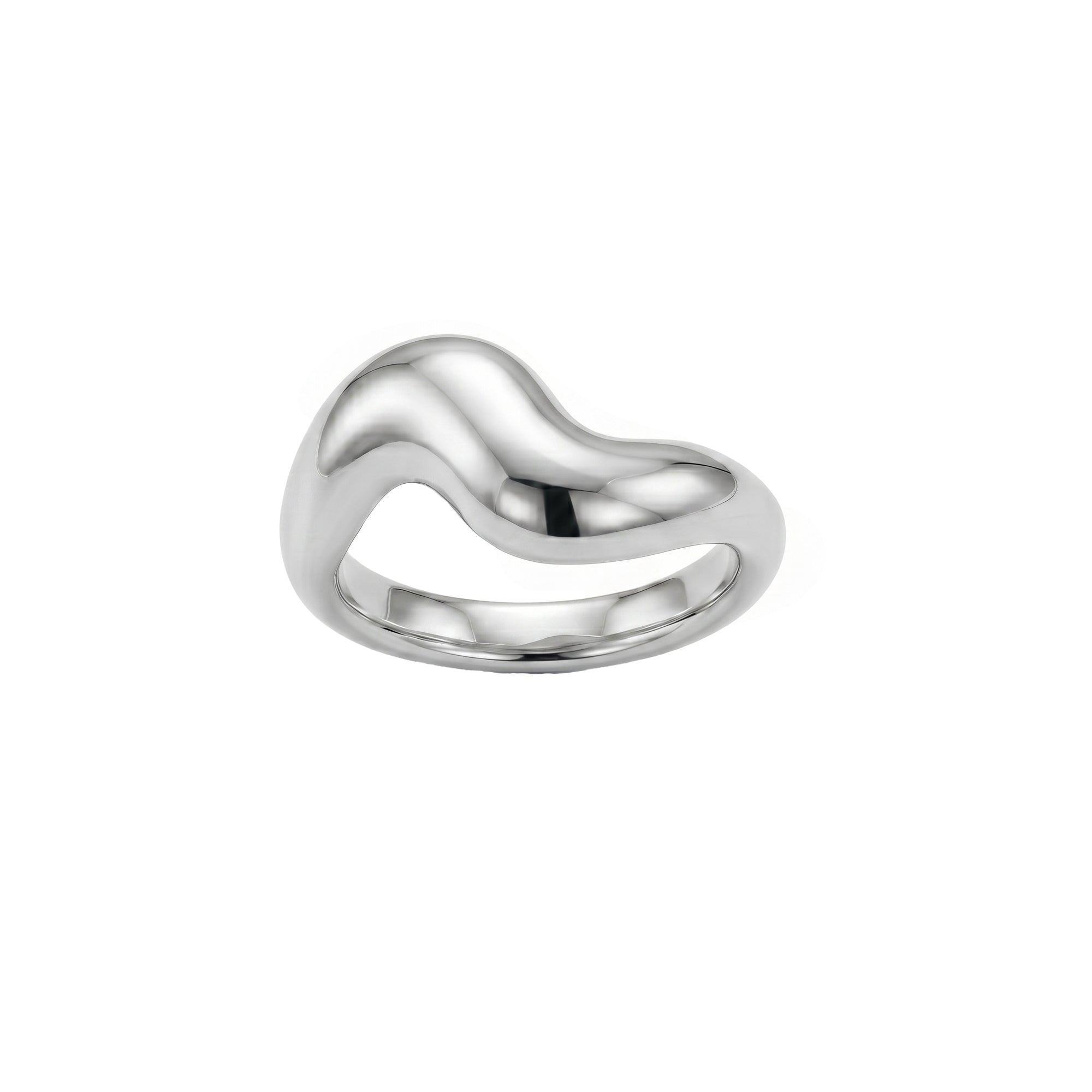 Sterling Silver Wave Band Ring