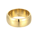18ct Gold Vermeil Curved Round Ring