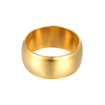 18ct Gold Vermeil Thick Round Curved Ring