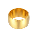 18ct Gold Vermeil XL Rounded Band Ring (Mens)
