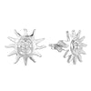 Sterling Silver Sun Stud Earrings - Seol Gold