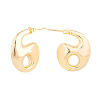 18ct Gold Vermeil Mariner Link Studs - Seol Gold