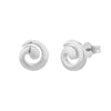 Sterling Silver Spiral Stud Earrings - seolgold