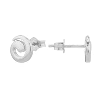 Sterling Silver Spiral Stud Earrings - seolgold
