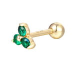 Seol gold - 9ct Solid Gold Emerald Stud