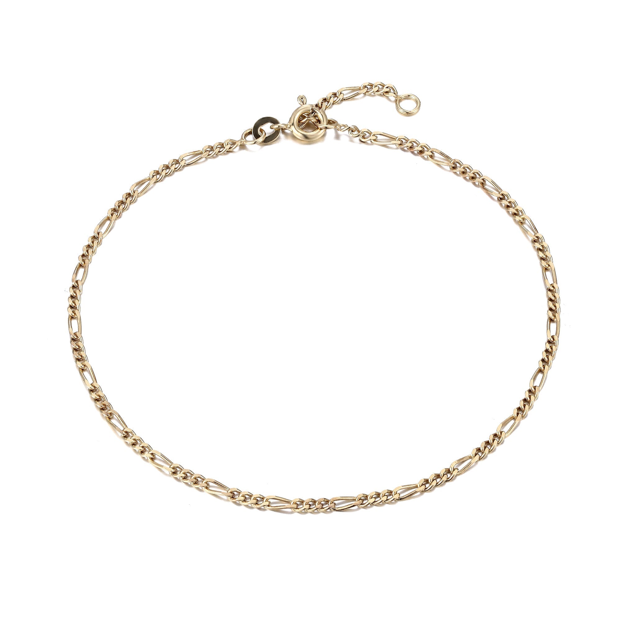 Gold Figaro Chain Anklet - seol-gold