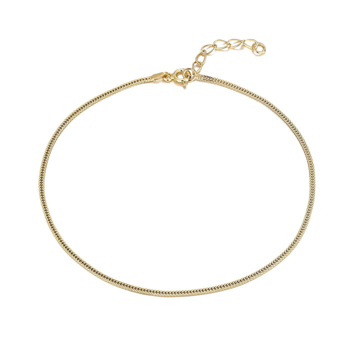 Herringbone Anklet - seol-gold