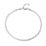 Sterling Silver Mariner Anchor Chain Anklet