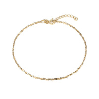 Gold twisted serpentine anklet - seol-gold