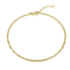 gold rope ankle chain - seol-gold