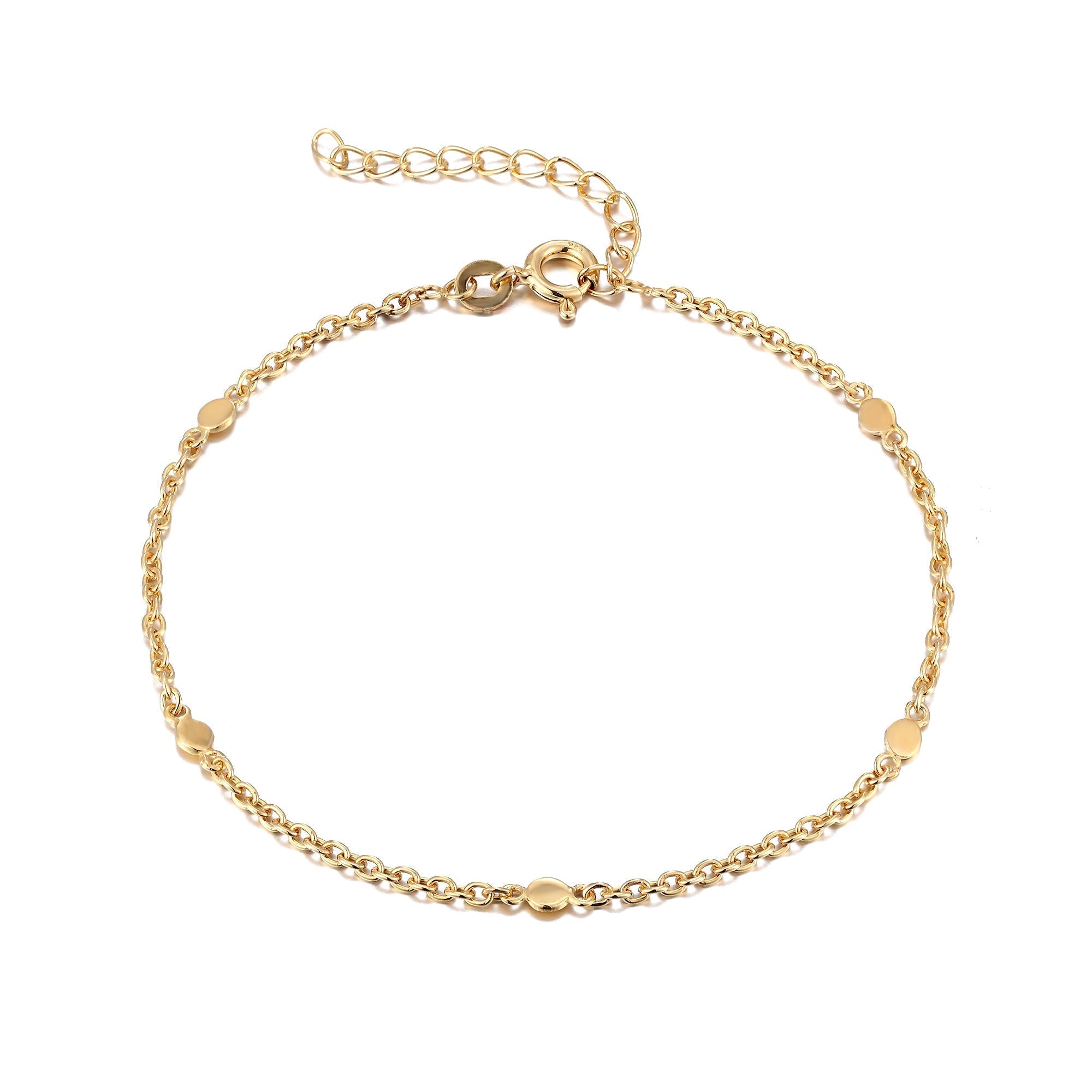 Gold Disc Anklet - seol-gold