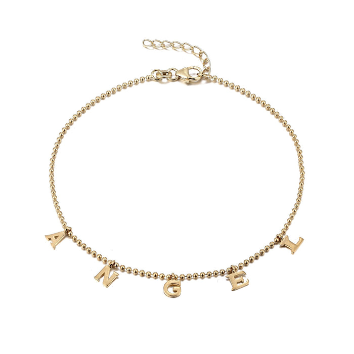 Angel Charm Anklet - seol-gold