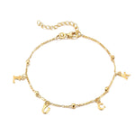 Gold charm anklet - seol-gold