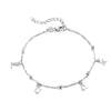 Sterling Silver Luck Charm Bracelet - seolgold