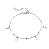 Sterling Silver Luck Charm Bracelet - seolgold