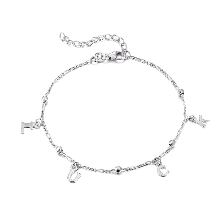 Sterling Silver Luck Charm Bracelet - seolgold