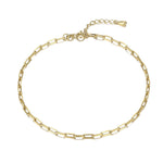 18ct Gold Vermeil Cable Chain Anklet