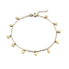 18ct Gold Vermeil Disc Charm Anklet - seolgold