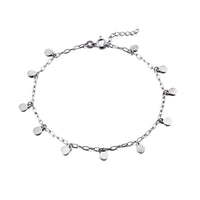 Silver chain anklet -seol gold 