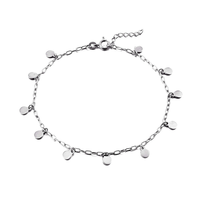 Silver chain anklet -seol gold 
