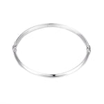 Sterling Silver Chunky Rounded Bangle