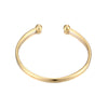 gold torque bangle - seolgold