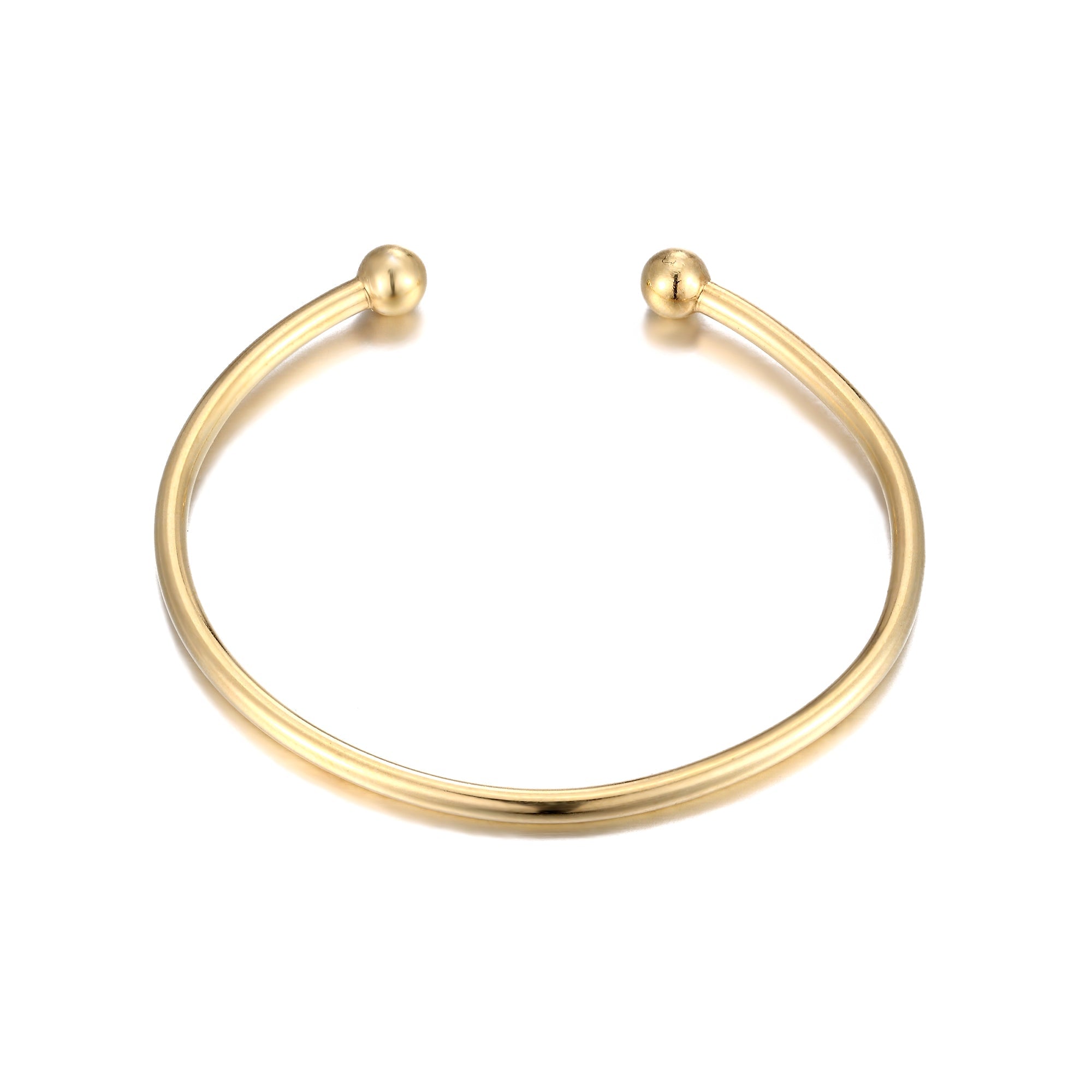 gold torque bangle - seolgold