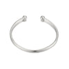 Silver Torque Bangle - seol-gold